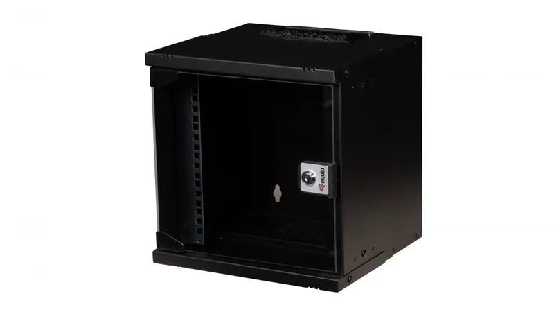 Equip Wandgehäuse 10" 06U 300x300mm με Γυάλινη Πόρτα Μαύρο