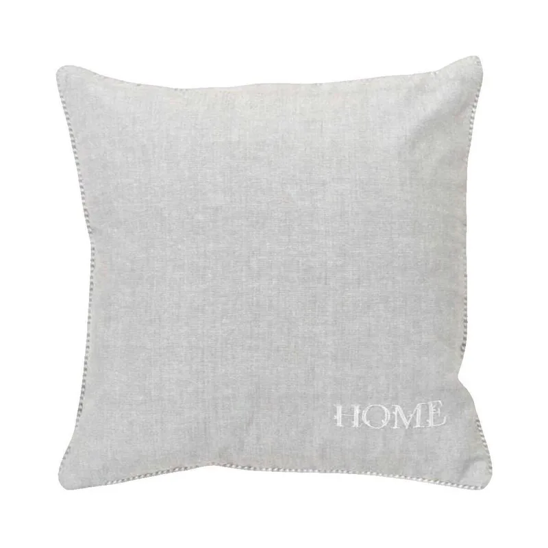 Μαξιλάρια Today Coussin Capucine gris brodé 40x40 cm
