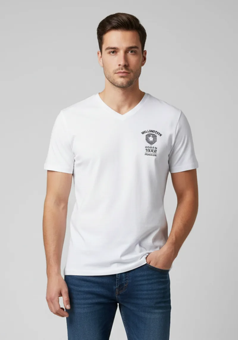Wellensteyn Μπλούζα της σειράς Vneck - OTMSV 972 White