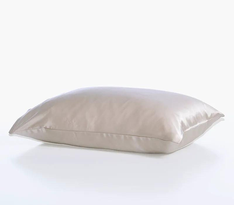 Μεταξωτή Μαξιλαροθήκη Nef-Nef Homeware DIAMOND Light Coffee
