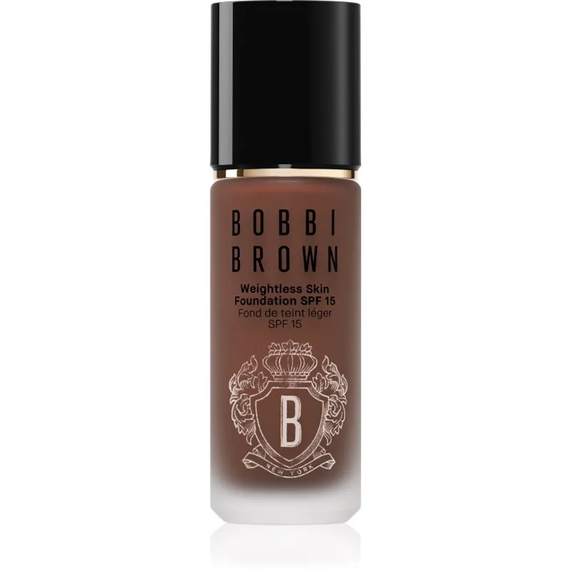 Bobbi Brown Weightless Skin Foundation SPF 15 μακράς διαρκείας μεικ απ με ενυδατικό αποτέλεσμα απόχρωση Cool Espresso 30 ml