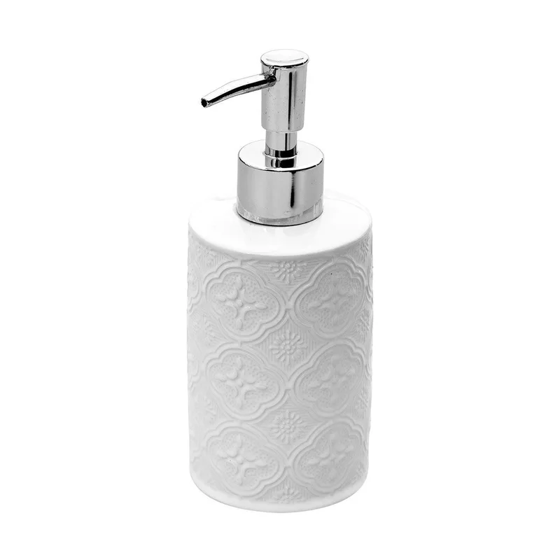 Ντισπένσερ Πορσελάνης Γκρι Boho Estia 7x7x17,3εκ.-320ml 02-6686 (Υλικό: Πορσελάνη, Χρώμα: Γκρι) - estia - 02-6686