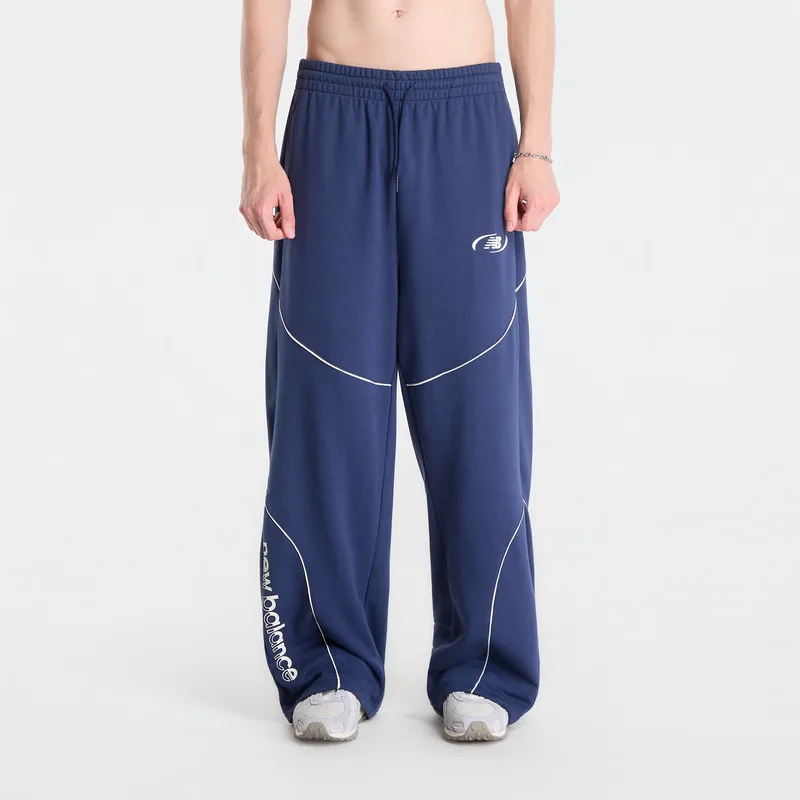 Παντελόνια New Balance Trackside French Terry Pant Nb Navy M
