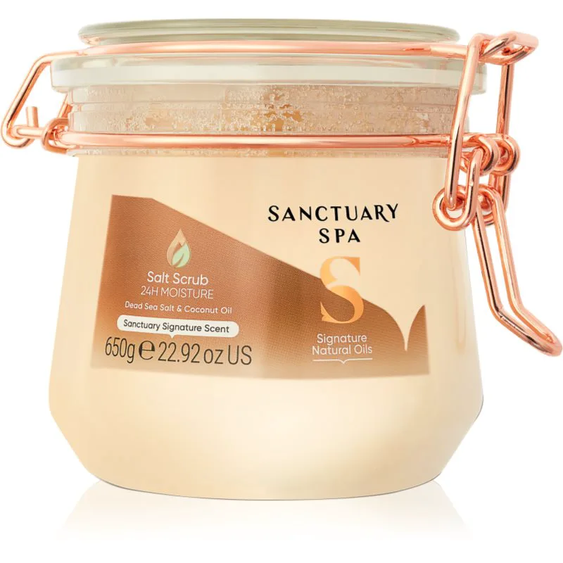 Sanctuary Spa Signature Natural Oils απολέπιση άλατος για θρέψη και ενυδάτωση 650 γρ