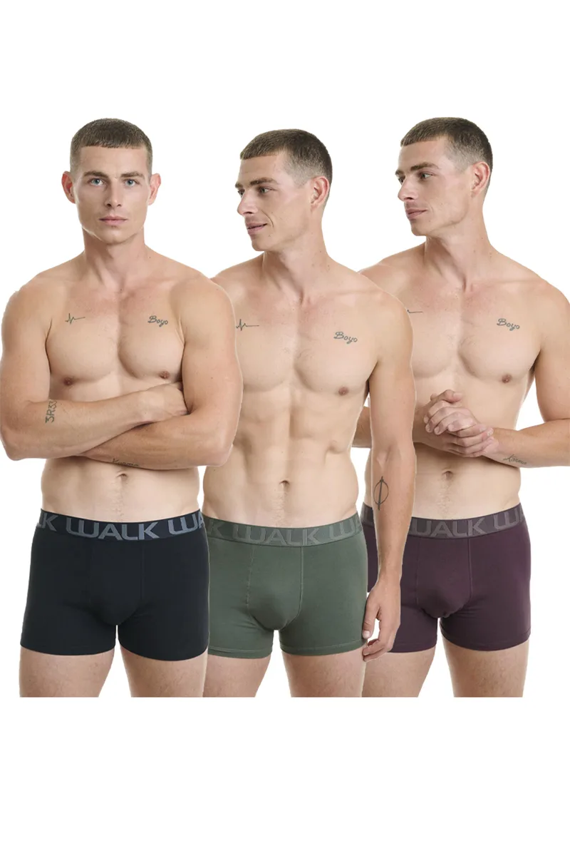 Walk Ανδρικά boxer Stretch Cotton (3τμχ.) - W1753-4-022483