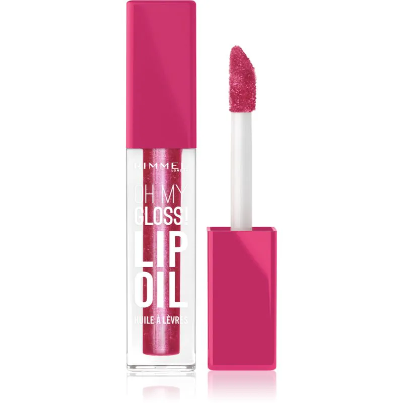 Rimmel Oh My Gloss! Lip Oil Έλαιο για τα χείλη με ενυδατικό αποτέλεσμα απόχρωση 007 Fuschia Punch 4.5 ml