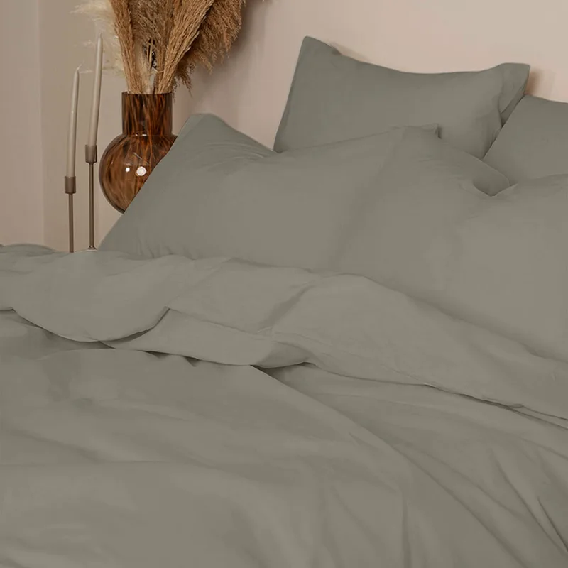 Παπλωματοθήκη Μεμονωμένη Διπλή 200X250 Sunshine Cotton Feelings 122 Paloma Grey (200x250)