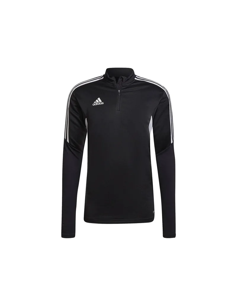 Adidas Condivo 22 Ανδρική Μπλούζα με Φερμουάρ Μακρυμάνικη Black / White HA6269
