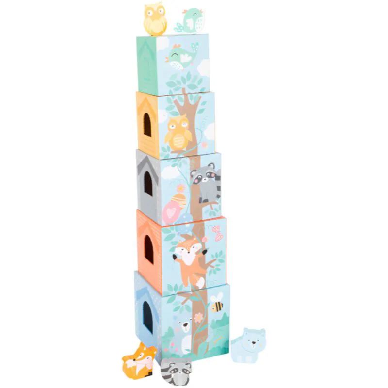Small foot Stacking Tower Pastel Animals πύργος στοίβαξης 12m+ 10 τμχ