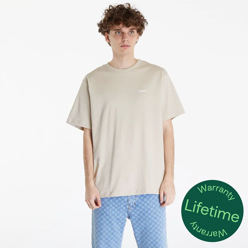 T-shirt Queens Men's Essential T-Shirt With Contrast Print Sand L