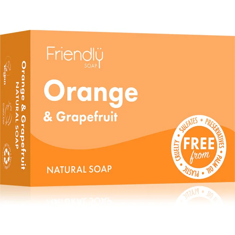 Friendly Soap Natural Soap Πορτοκαλί & Grapefruit φυσικό σαπούνι 95 γρ