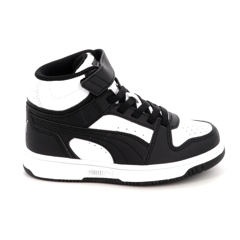 Παιδικό Αθλητικό Μποτάκι για Αγόρι Puma Rebound V6 Mid Χρώματος Μαύρο 408801-01