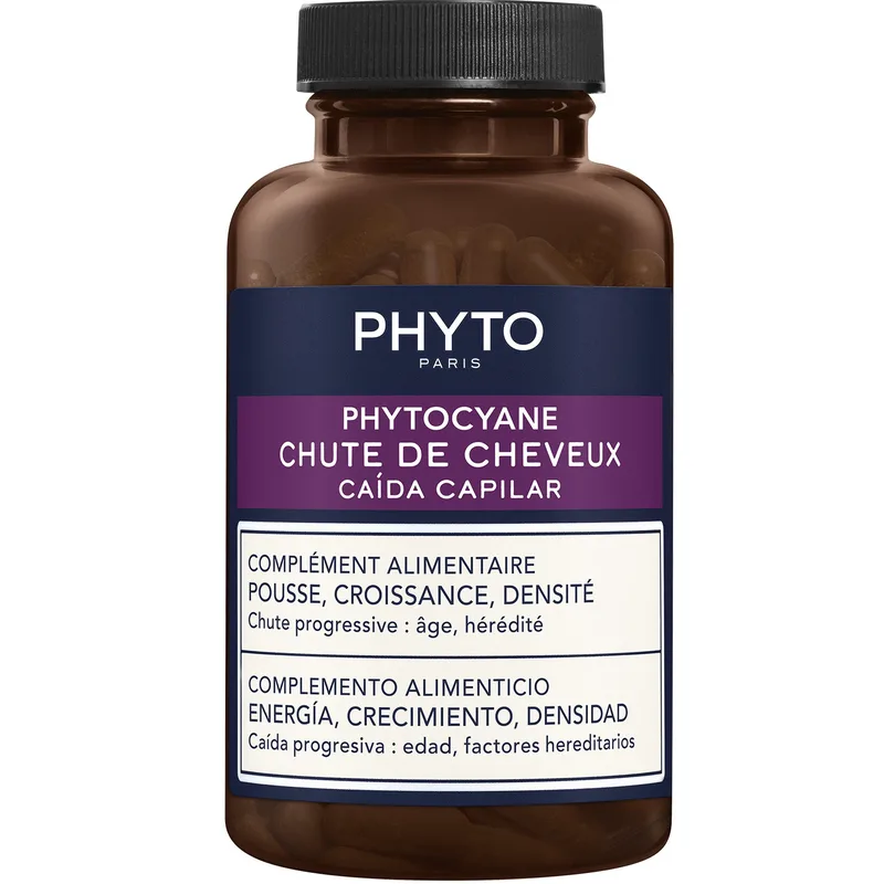 Phyto Phytocyane Συμπλήρωμα Διατροφής Βιταμινών, Μετάλλων, Αμινοξέων & Εκχυλίσματος Σταφυλιού για την Αντιμετώπιση της Προοδευτικής Τριχόπτωσης 84caps