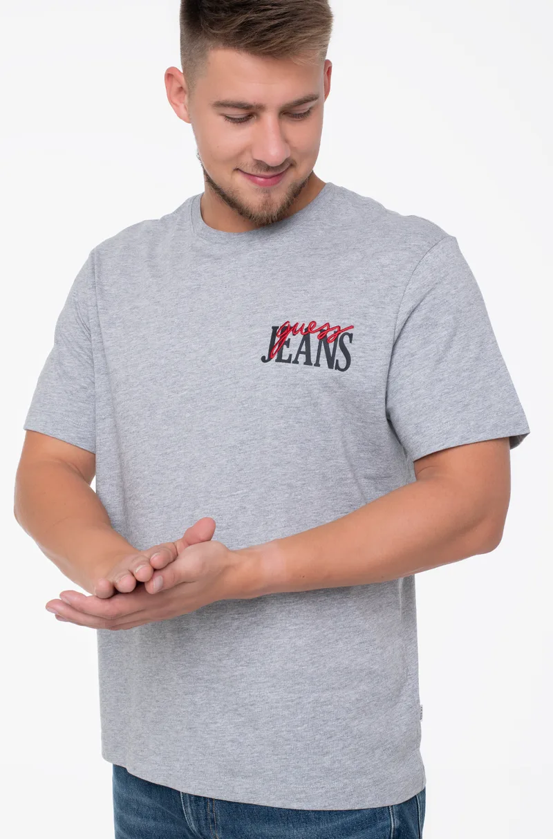 Guess Jeans Ανδρικό T-Shirt M4YI48K8FQ4-Η90Ζ Γκρι