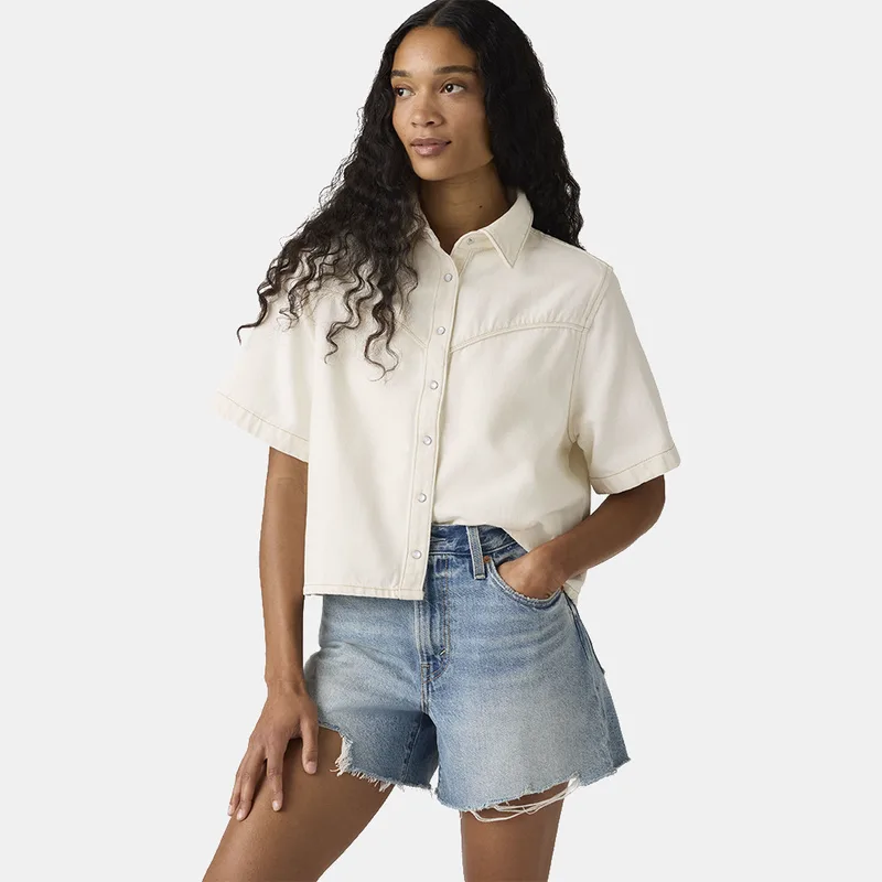 Levi's Logan Denim Γυναικείο Κοντομάνικο Πουκάμισο (9000256239_90601)