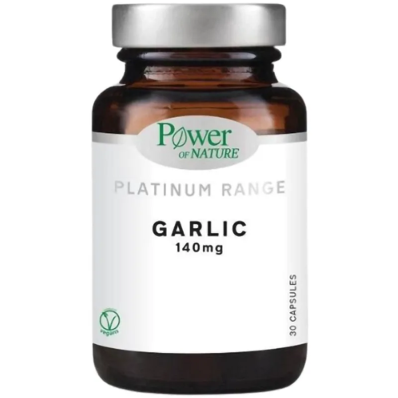 Power Health Platinum Range Garlic 140mg Συμπλήρωμα Διατροφής με Εκχύλισμα Σκόρδου για τη Καλή Λειτουργία του Καρδιαγγειακού Συστήματος 30veg.caps