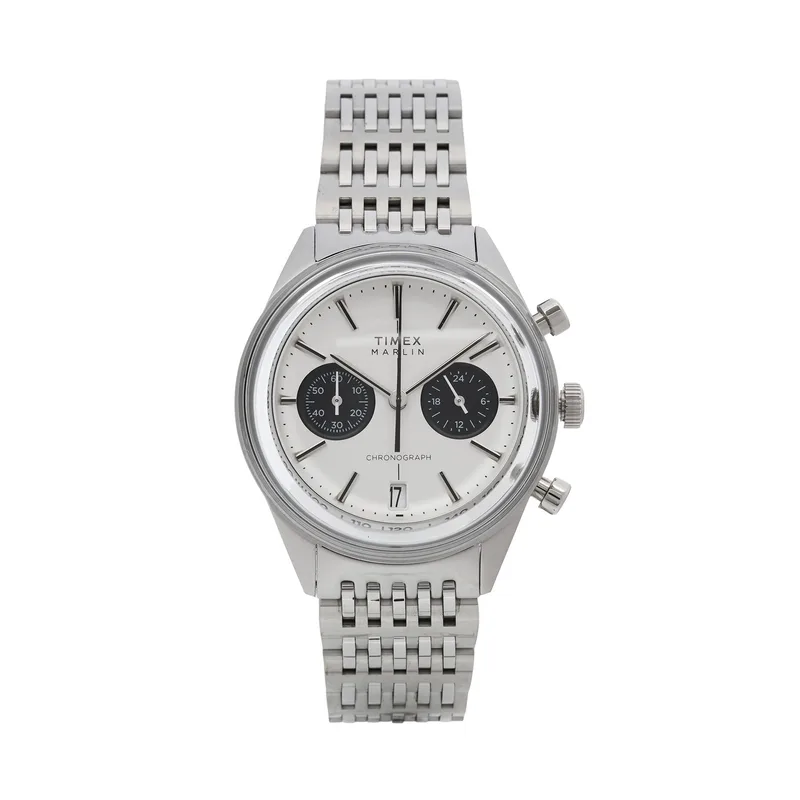 Ρολόι Timex Marlin TW2Y24600 Ασημί