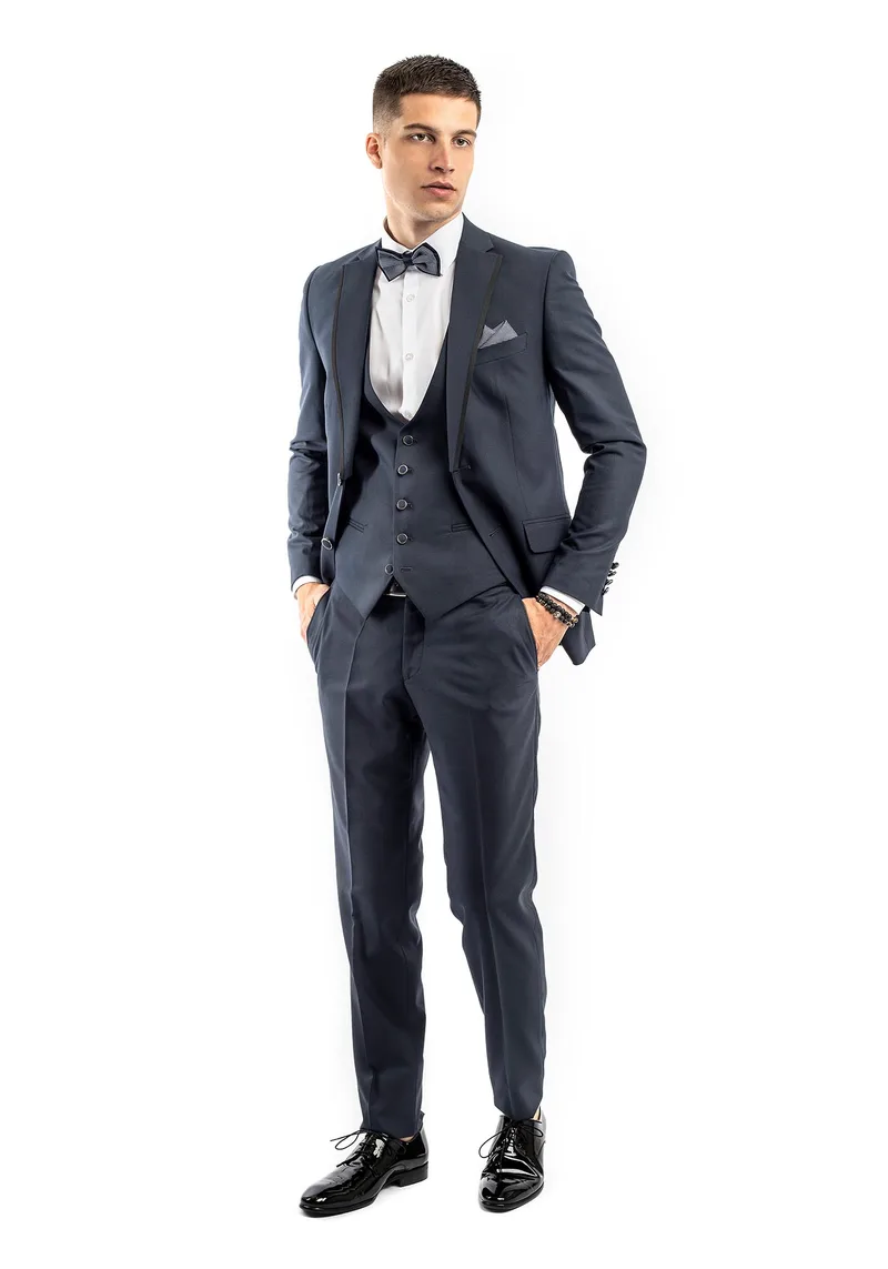 Fragosto Κοστούμι Smokin Slim Fit S'160 - Navy