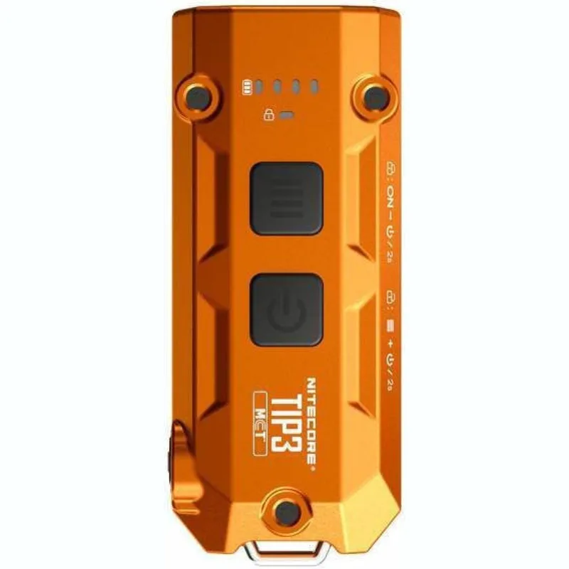 Φακός Nitecore TIP3 Μπρελόκ με Κλιπ LED MCT Ανθεκτικός Αδιάβροχος Επαναφορτιζόμενος 720 Lumens Μπαταρία 650 mAh - Alloy Πορτοκαλί (6952506409754)