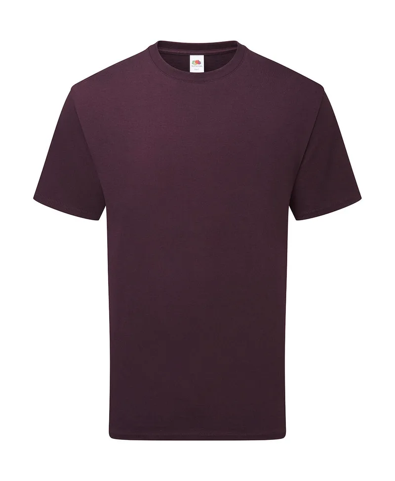 Ανδρικό T-Shirt 061362 Fruit of the Loom Pure Cotton Dark Plum