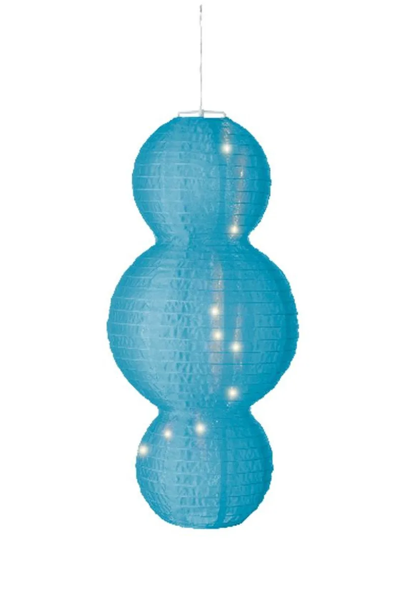 Ηλιακο Φωτιστικο Φαναρι Με Λαβη 58Cm 28x28x58cm Μπλέ Kaeming