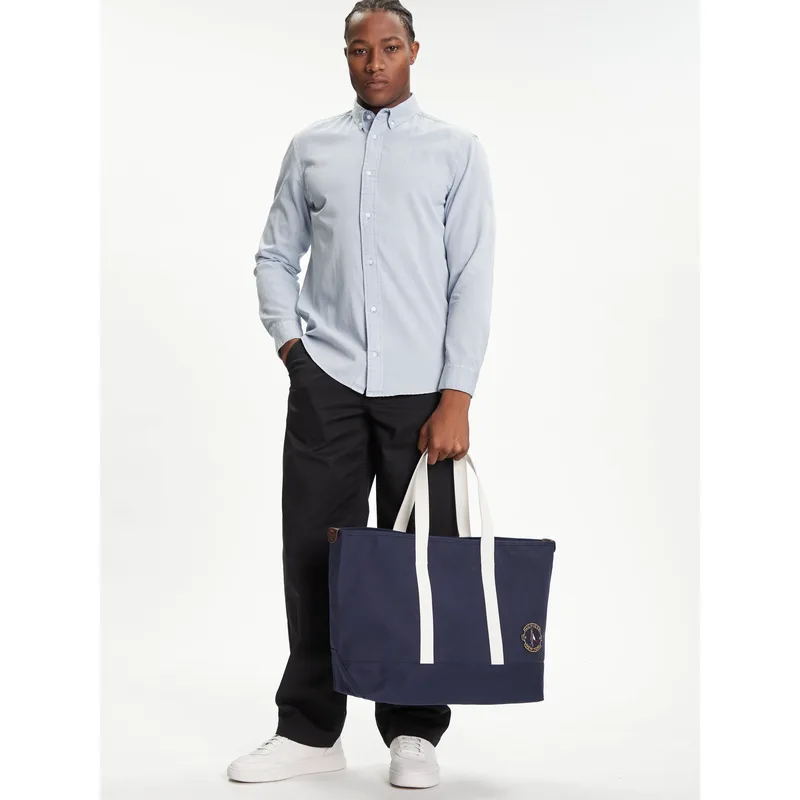 Τσάντα Tommy Hilfiger Th Summer Tote AM0AM13557 Σκούρο μπλε
