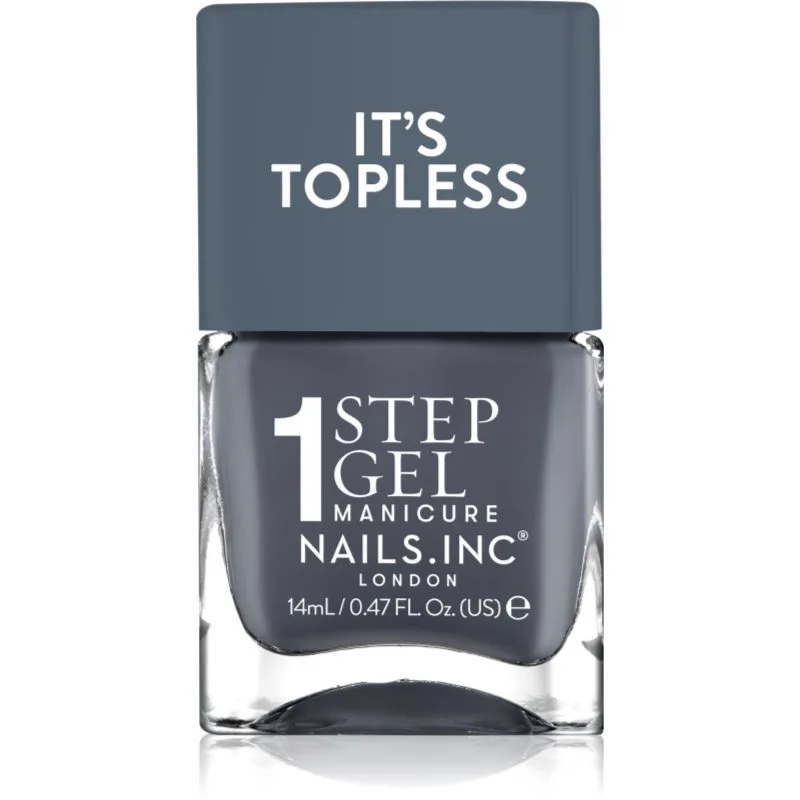 Nails Inc. It’s Topless τζελ βερνίκι νυχιών για μακρόχρονη επίδραση απόχρωση Emily 14 ml