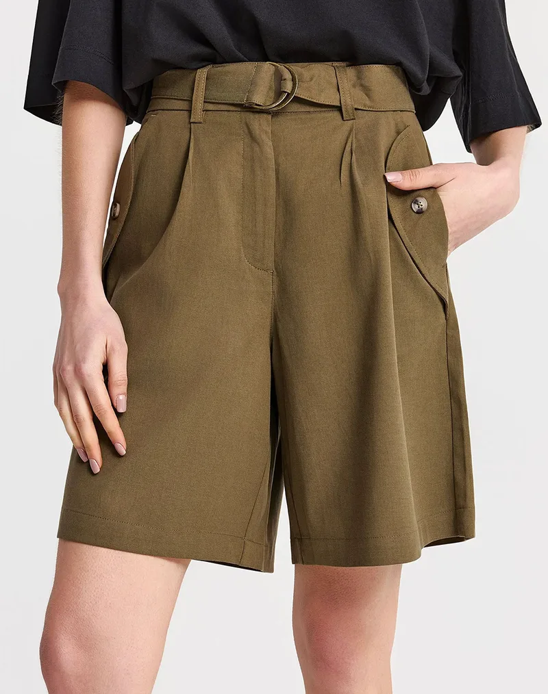 FUNKY BUDDHA Shorts FBL013-103-03-WOOD Olive