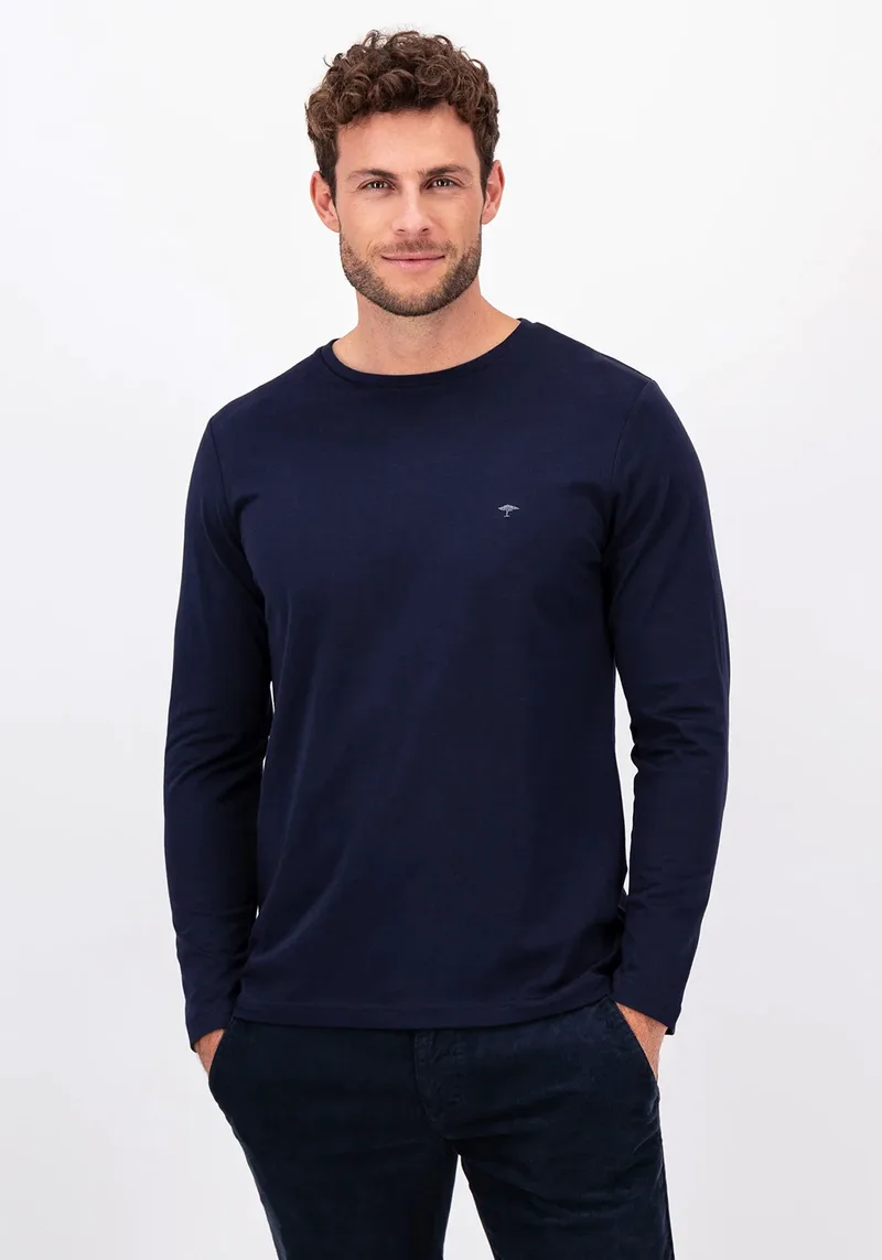 Fynch Hatton T Shirt της σειράς Basic - 1414 1510 685 Navy
