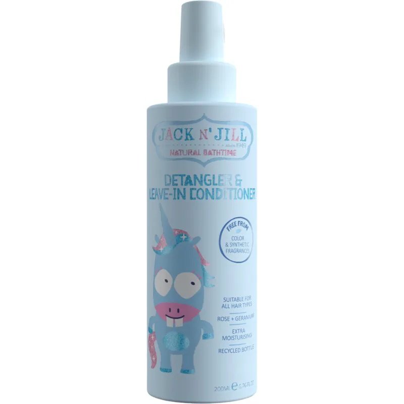 Jack N’ Jill Natural Bathtime Leave-in Conditioner κοντίσιονερ χωρίς ξέβγαλμα σε σπρέι για παιδιά 200 ml
