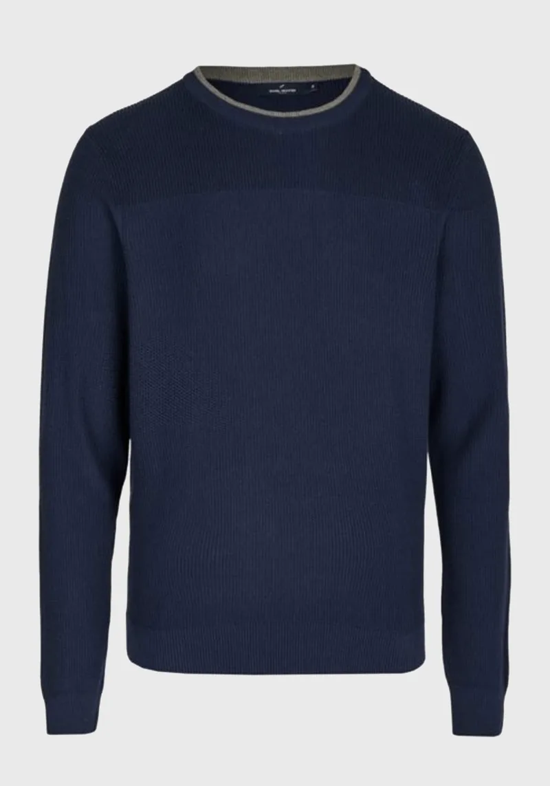 Daniel Hechter Πλεκτή μπλούζα της σειράς Knit - 65005 112803 680 Blue