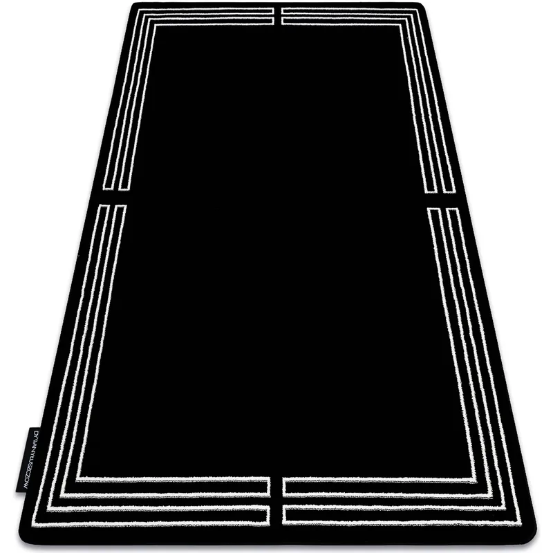 Χαλιά Rugsx Χαλί HAMPTON Chick Πλαίσιο μαύρο 200x290 cm