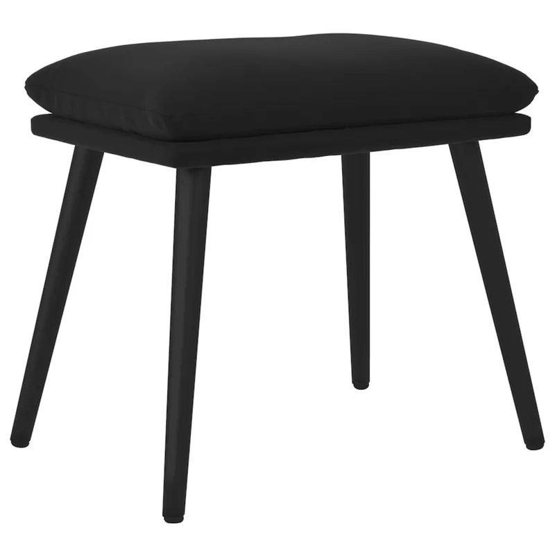 vidaXL Υποπόδιο Μαύρο 45x29,5x35 εκ. Βελούδινο