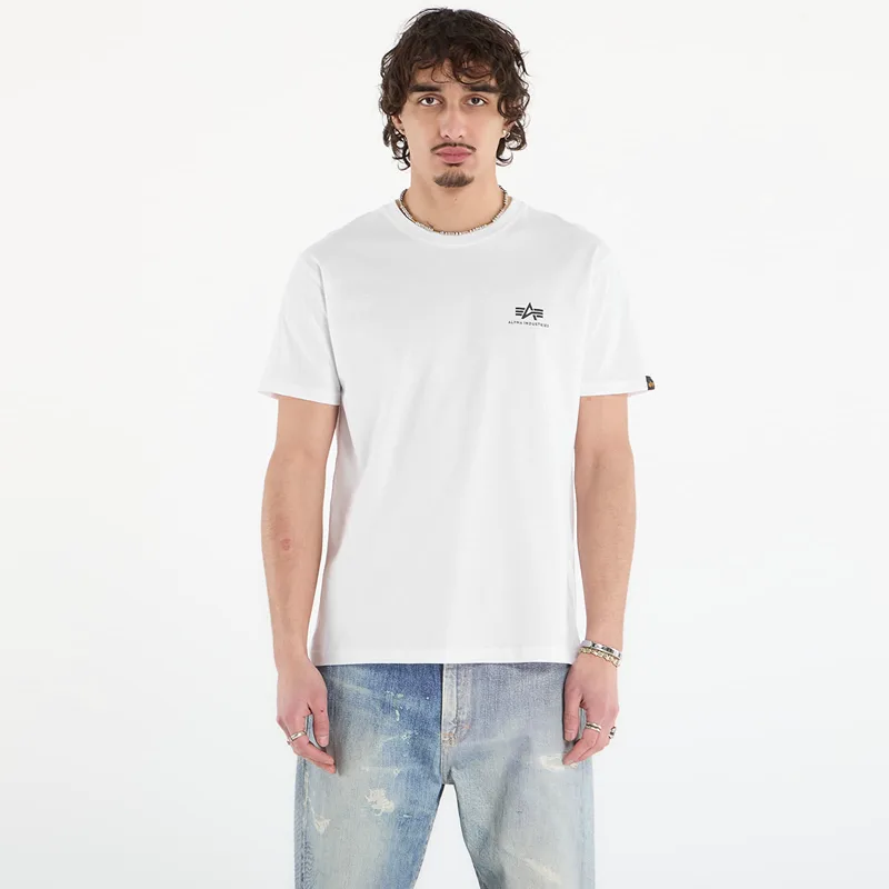 T-shirt Alpha Industries Heritage Backprint T-Shirt White/ Sage L