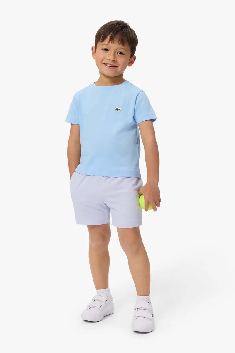 Lacoste παιδικό σορτς Ultra Dry με λογότυπο - GJ0822 Σιελ