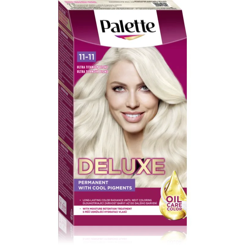 Schwarzkopf Palette Deluxe μόνιμη βαφή μαλλιών απόχρωση 11-11 Ultra Titanium 1 τμχ