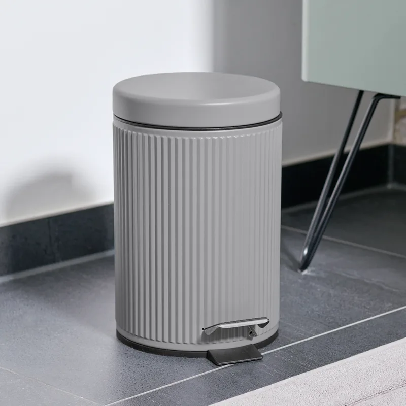 Κάδος Απορριμμάτων Μπάνιου (Φ17x26) Z-L 3lt Grey 18965