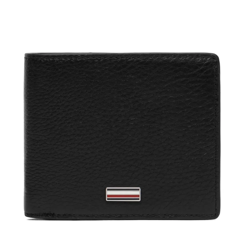 Πορτοφόλι Tommy Hilfiger Th Central Cc Flap And Coin AM0AM14497 Μαύρο