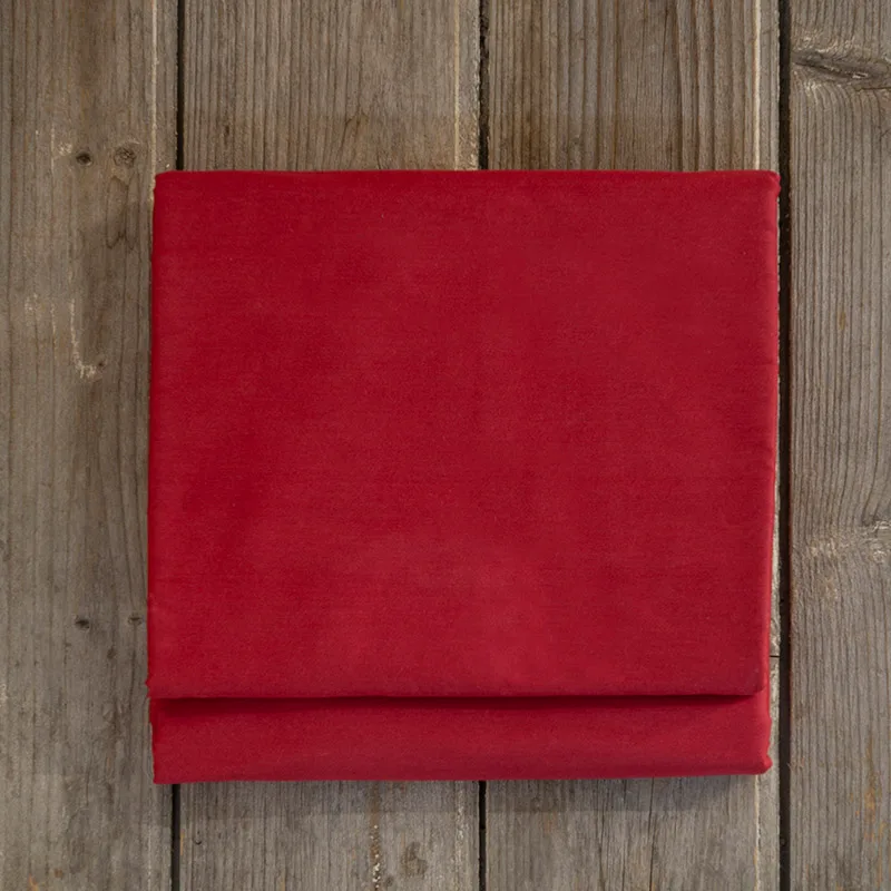 Σεντόνι Μεμονωμένο Μονό 160X260 Nima Superior Satin Red Χωρίς Λάστιχο (160x260)