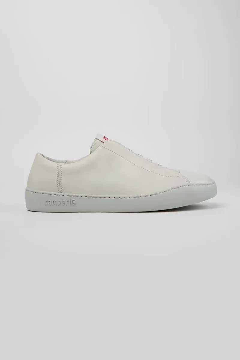 Camper ανδρικά δερμάτινα sneakers με λογότυπο "Peu Touring" - K101083-002 Λευκό