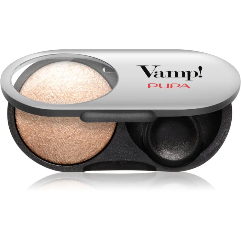 PUPA Milano Vamp! Radiant Baked Eyeshadow μακράς διαρκείας λαμπερές σκιές ματιών απόχρωση 202 Precious Χρυσό - WET & DRY 1 γρ