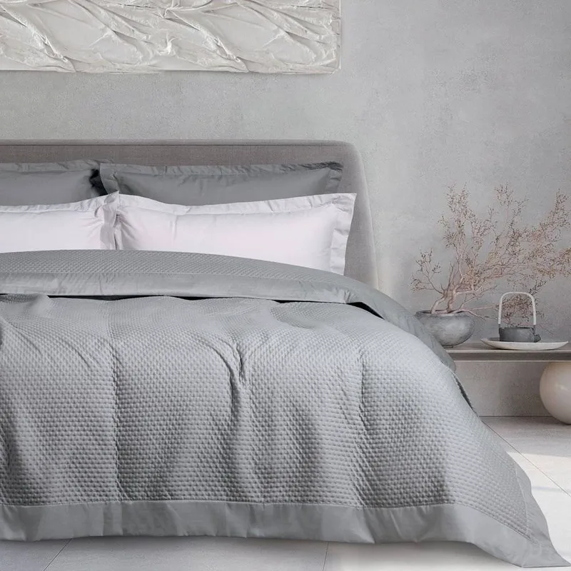 ΚΟΥΒΕΡΛΙ KING SIZE DAS HOME HAPPY 9635 GREY (240X250CM)