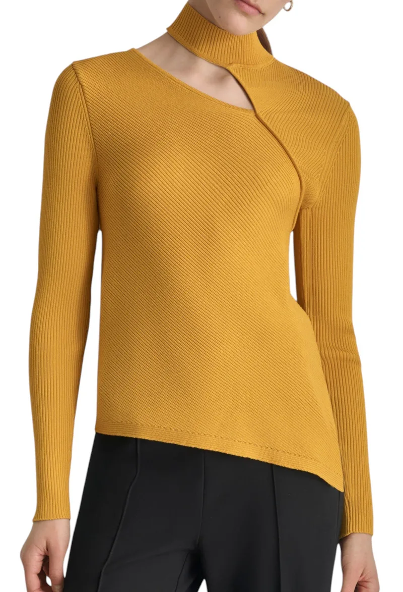Πουλόβερ DKNY Cut Out P43SAL18-GRO Γυναικείο