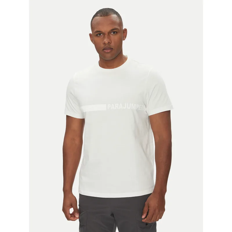 Parajumpers T-Shirt Space 25SMPMTSXF05 Λευκό Regular Fit