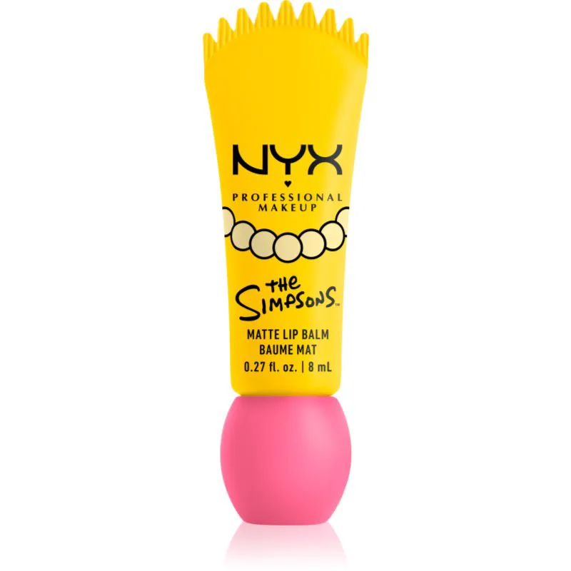 NYX Professional Makeup The Simpsons Smushy Βάλσαμο για χείλη με ματ αποτελέσματα απόχρωση Smarty Ροζ 8 ml