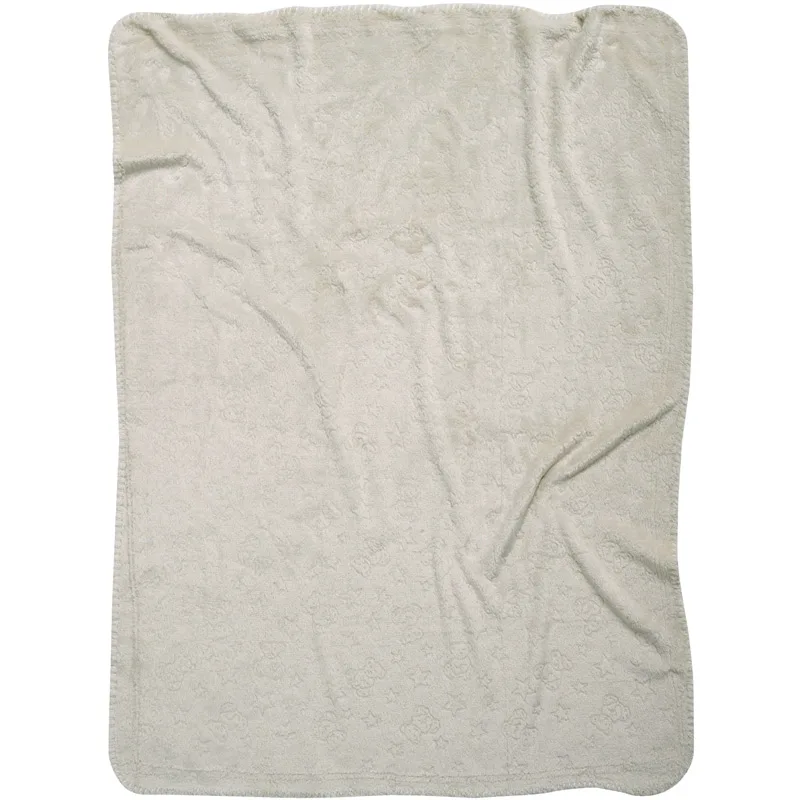 Κουβέρτα Fleece Αγκαλιάς 75x100 Das Home Stars 4906 Ecru 75x100