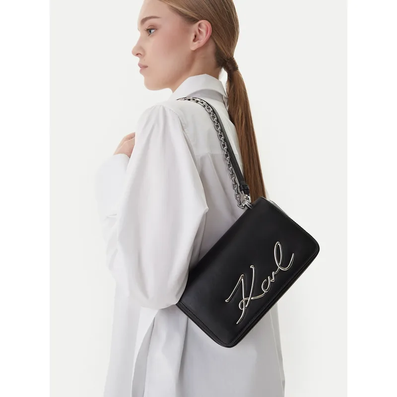 Τσάντα KARL LAGERFELD B1W30046 Μαύρο