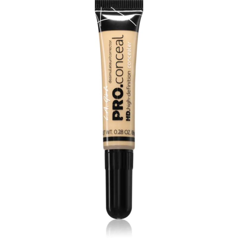 L.A. Girl Cosmetics HD Pro. Conceal υγρό κονσίλερ απόχρωση Light Yellow 8 γρ