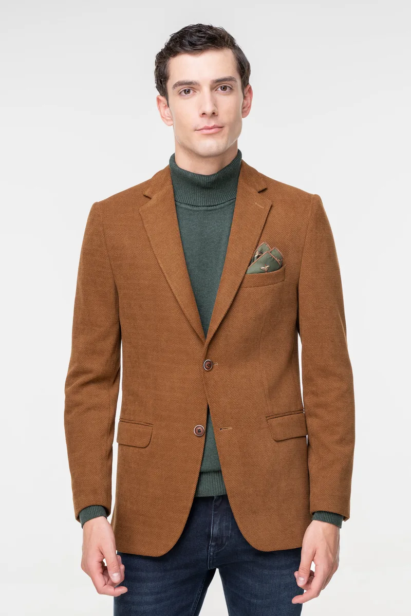 Fragosto Σακάκι Blazer της σειράς Ontario - FRB23 8609 1 Tabacco