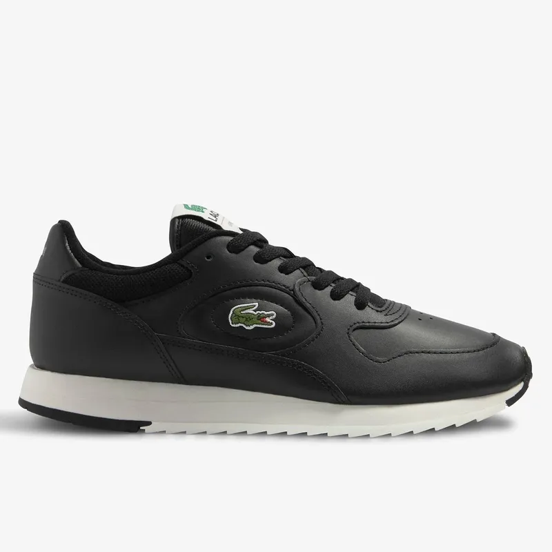 Ανδρικά Δερμάτινα Sneakers Lacoste Linetrack 46SMA0012454 Μαύρα